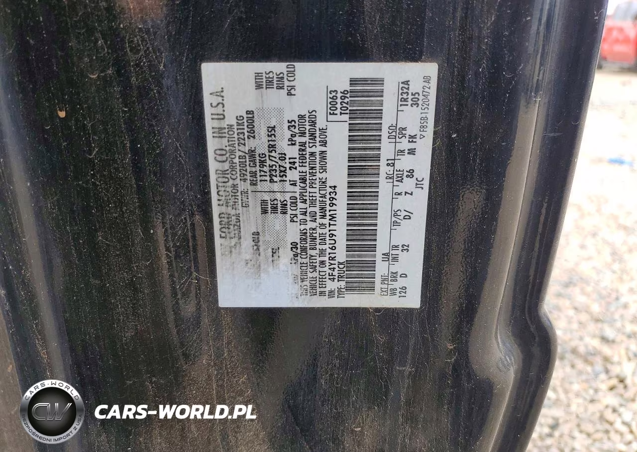 2001 Mazda B3000 Cab Plus VIN:4F4YR16U91TM19934 - 12