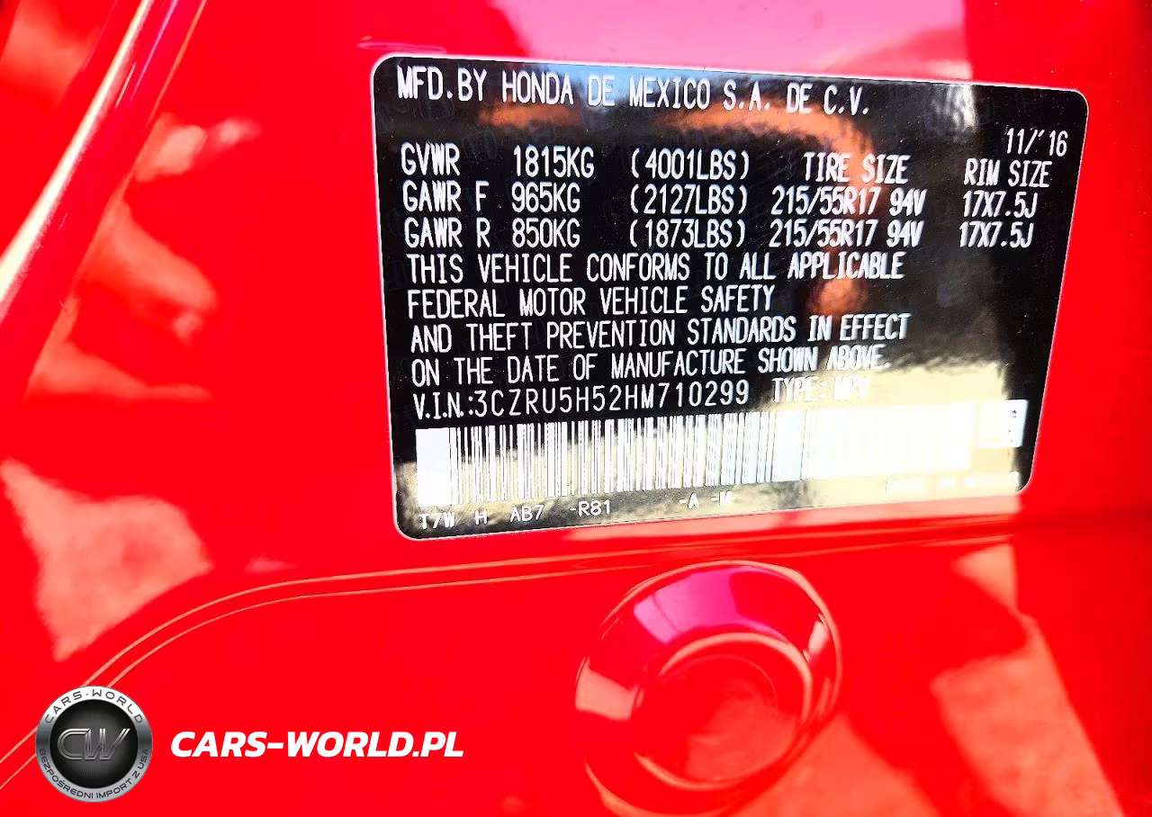 2017 Honda Hr-V Ex VIN:3CZRU5H52HM710299 - 13