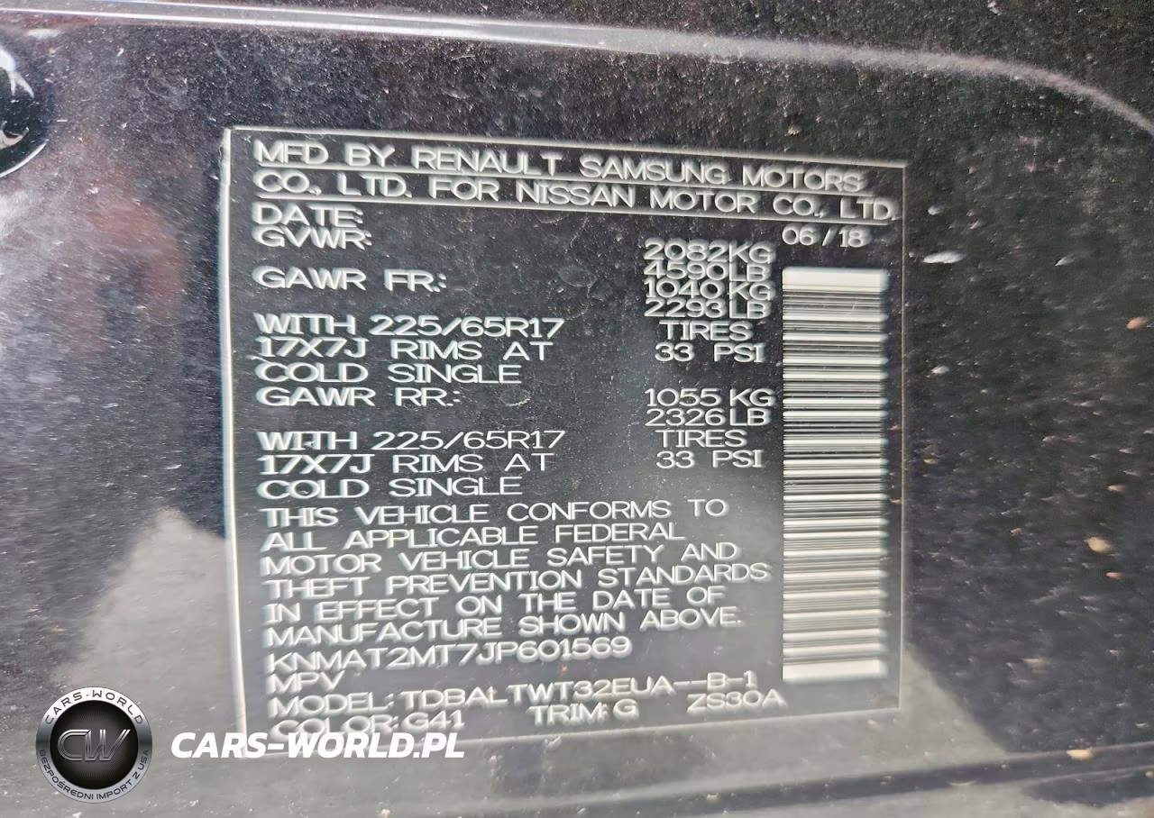 2018 Nissan Rogue Sv VIN:KNMAT2MT7JP601569 - 13