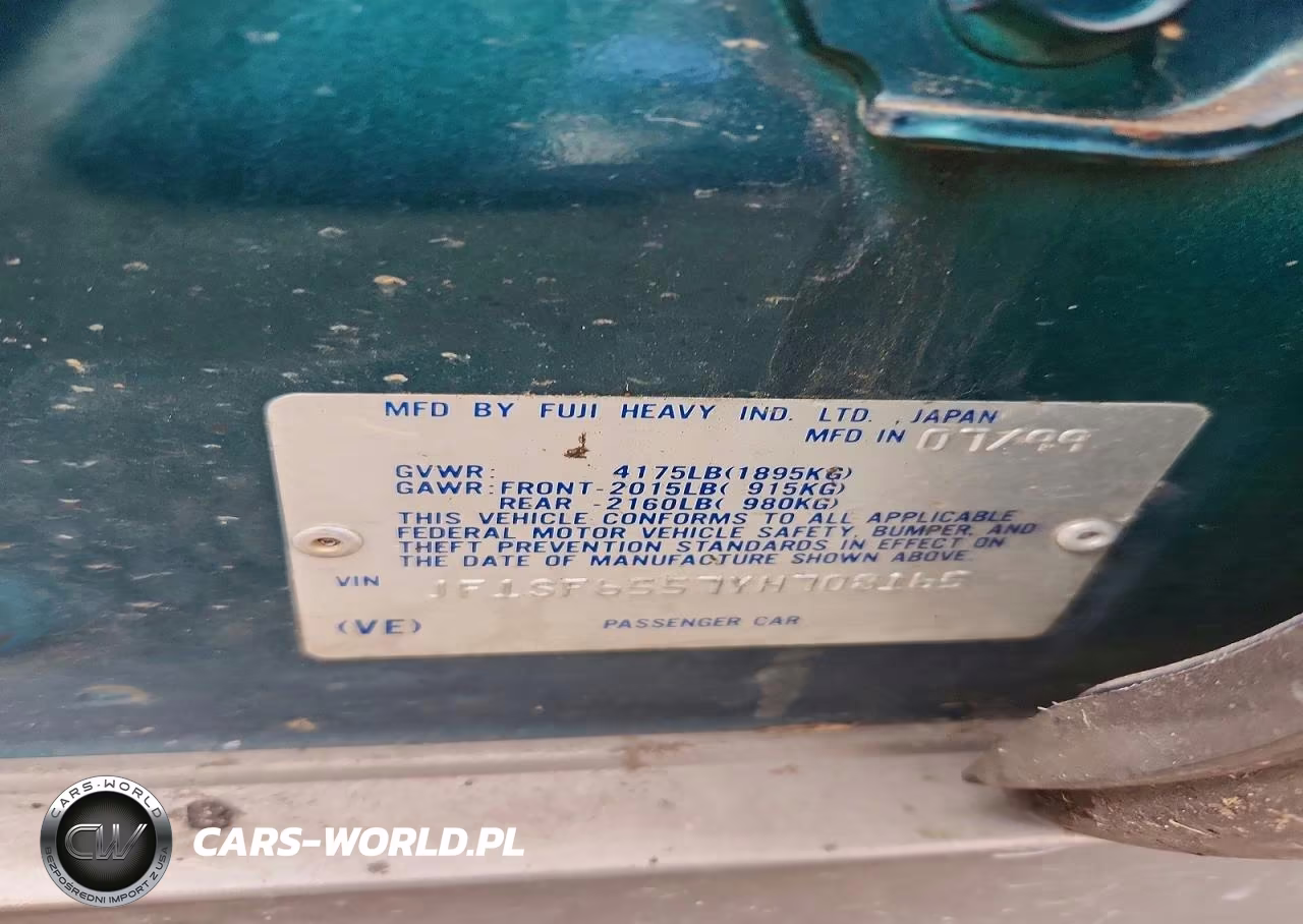 2000 Subaru Forester S VIN:JF1SF6557YH708165 - 13