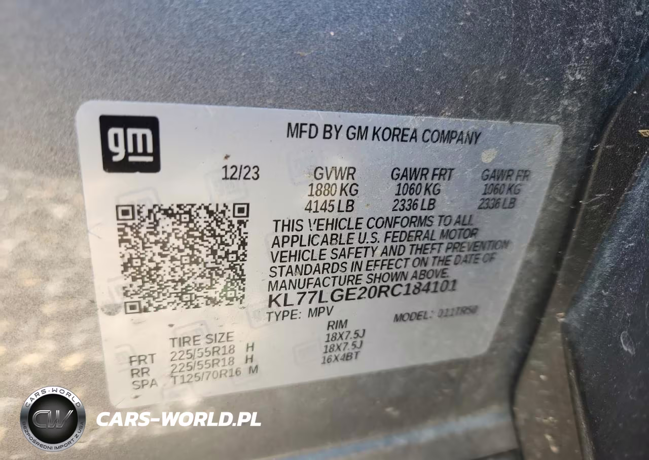 2024 Chevrolet Trax 1Rs VIN:KL77LGE20RC184101 - 14