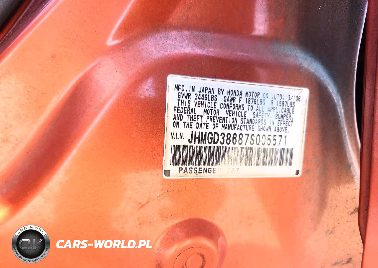 2007 Honda Fit S VIN:JHMGD38687S005571 - 13
