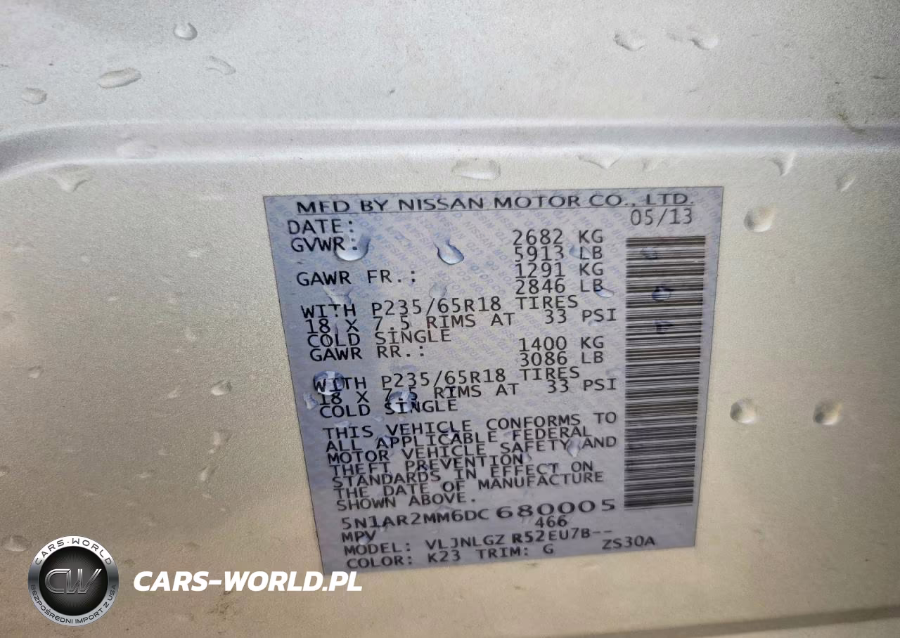 2013 Nissan Pathfinder S VIN:5N1AR2MM6DC680005 - 13
