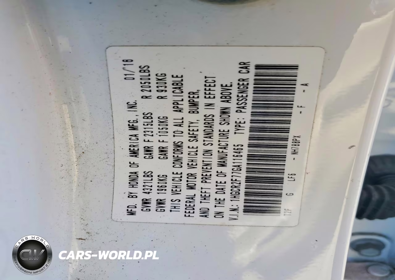 2016 Honda Accord Ex VIN:1HGCR2F77GA116465 - 12