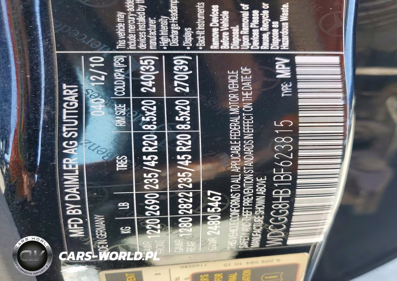 2011 Mercedes-Benz Glk 350 4Matic VIN:WDCGG8HB1BF623815 - 13