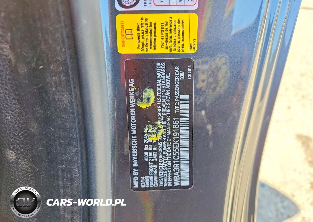 2014 BMW 435 I VIN:WBA3R1C55EK191861 - 12