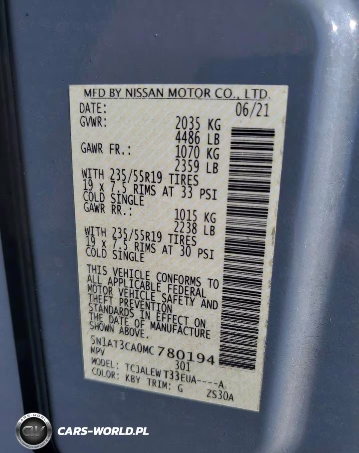 2021 Nissan Rogue Sl VIN:5N1AT3CA0MC780194 - 13