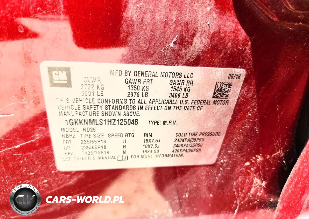 2017 GMC Acadia Slt-1 VIN:1GKKNMLS1HZ125048 - 13