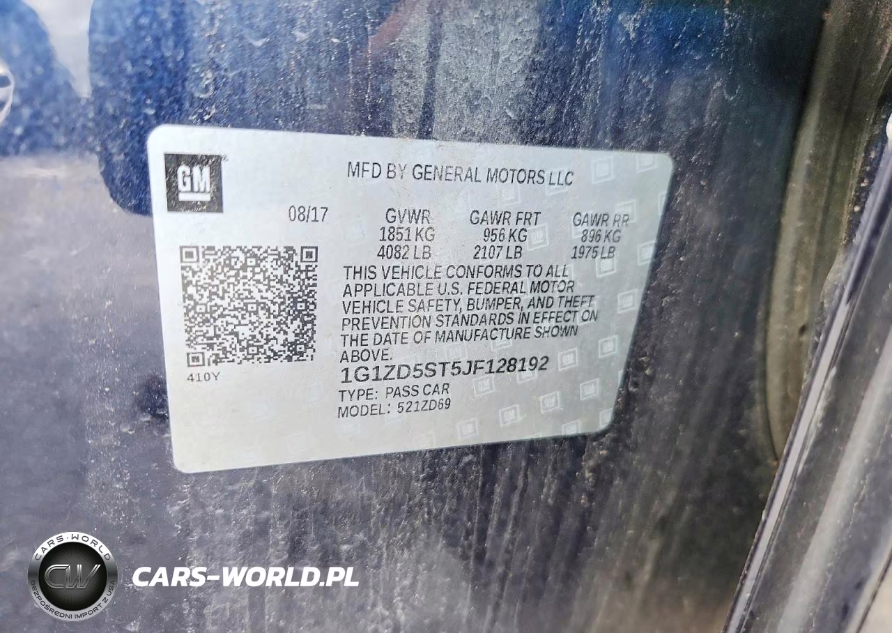 2018 Chevrolet Malibu Lt VIN:1G1ZD5ST5JF128192 - 12