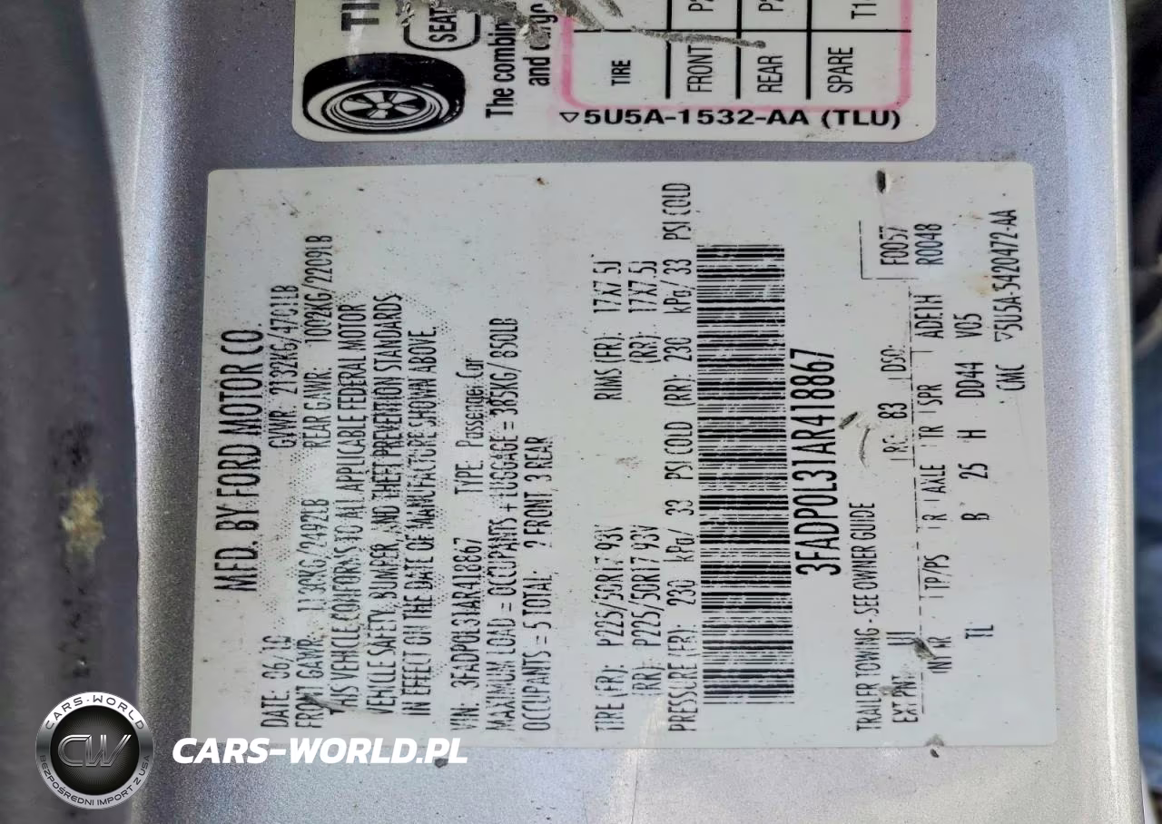 2010 Ford Fusion Hybrid VIN:3FADP0L31AR418867 - 13