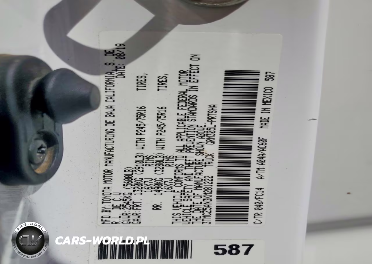 2019 Toyota Tacoma Sr5 V6 VIN:3TMCZ5AN3KM281222 - 12
