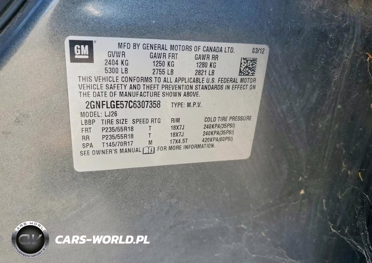 2012 Chevrolet Equinox Ltz VIN:2GNFLGE57C6307358 - 13