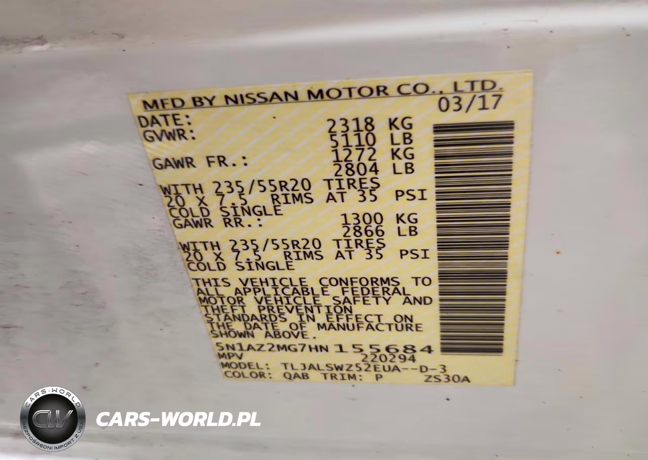 2017 Nissan Murano Platinum VIN:5N1AZ2MG7HN155684 - 13