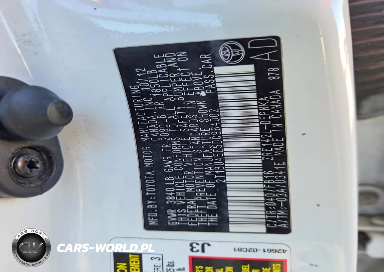 2013 Toyota Corolla Le VIN:2T1BU4EE5DC964002 - 13
