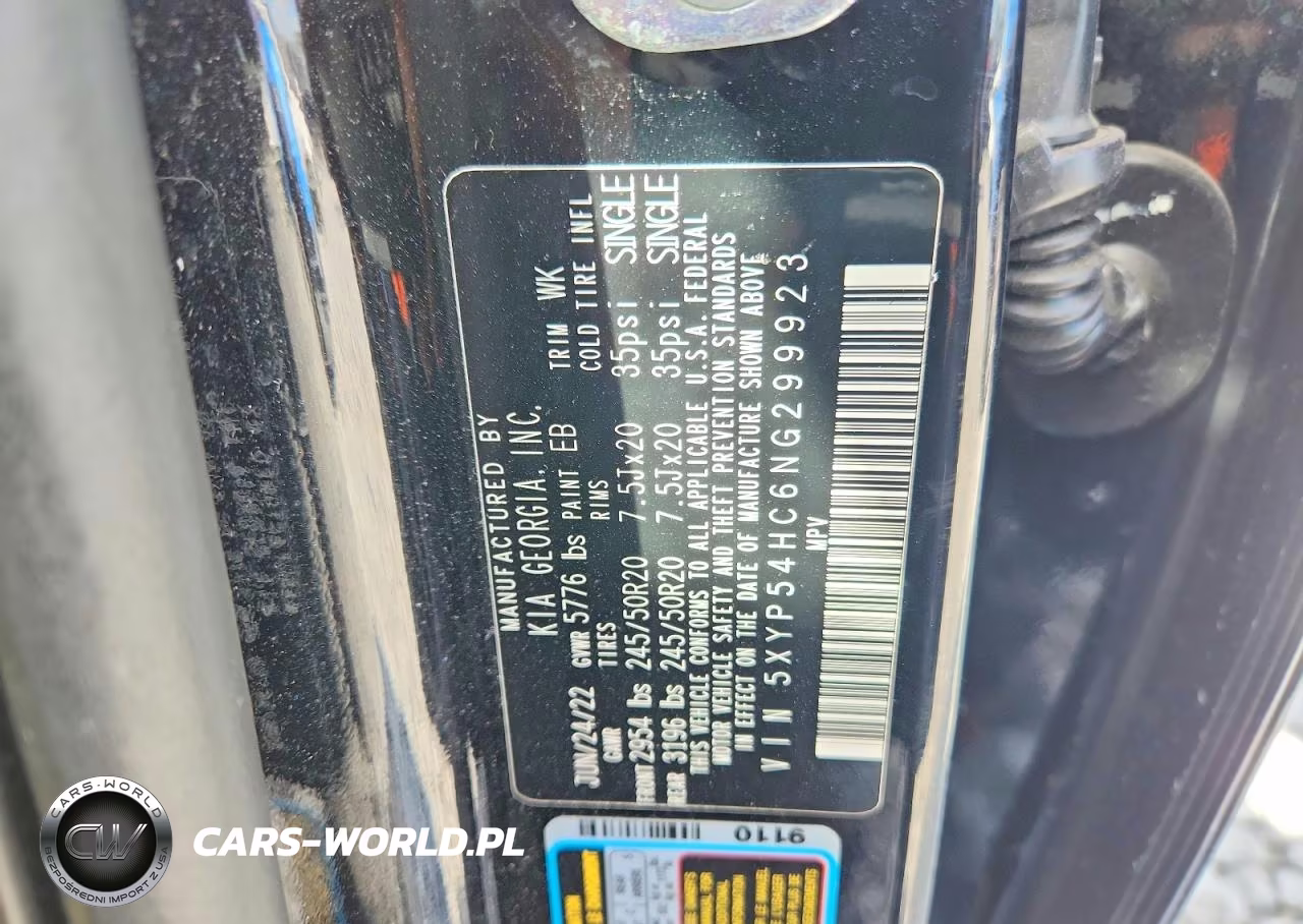 2022 Kia Telluride Sx VIN:5XYP54HC6NG299923 - 13