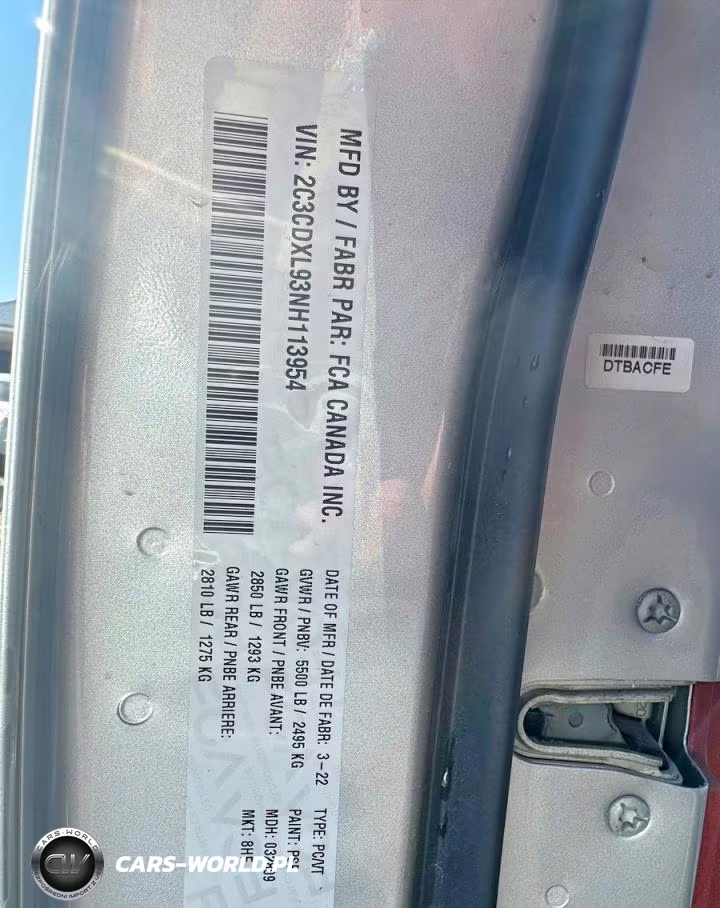 2022 Dodge Charger Srt Hellcat VIN:2C3CDXL93NH113954 - 10