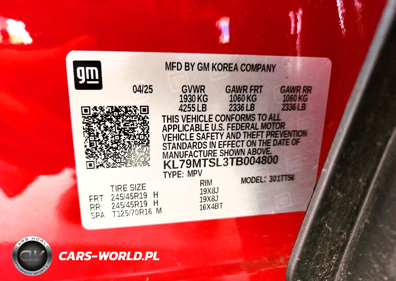 2026 Chevrolet Trailblazer Rs VIN:KL79MTSL3TB004800 - 13