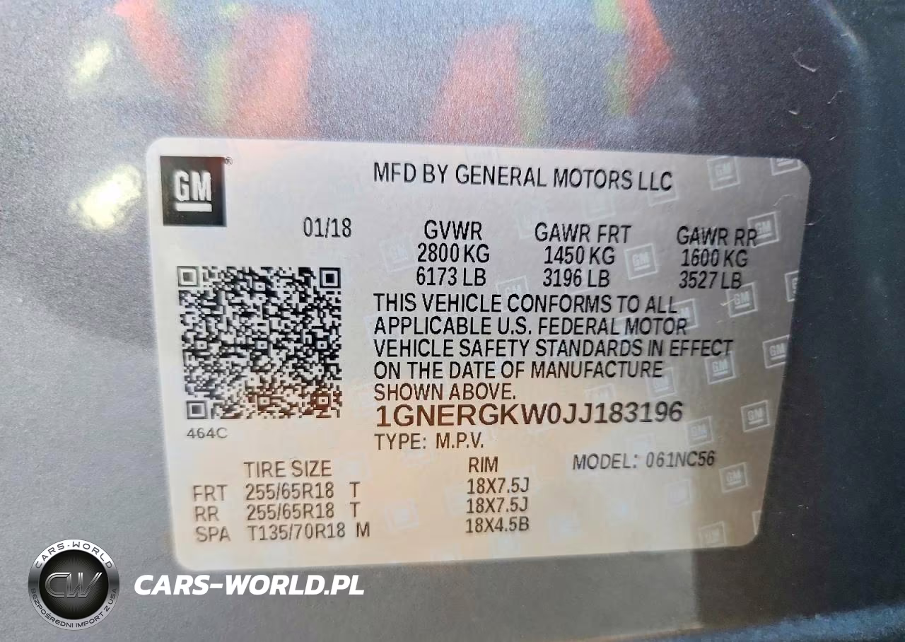 2018 Chevrolet Traverse Lt VIN:1GNERGKW0JJ183196 - 14
