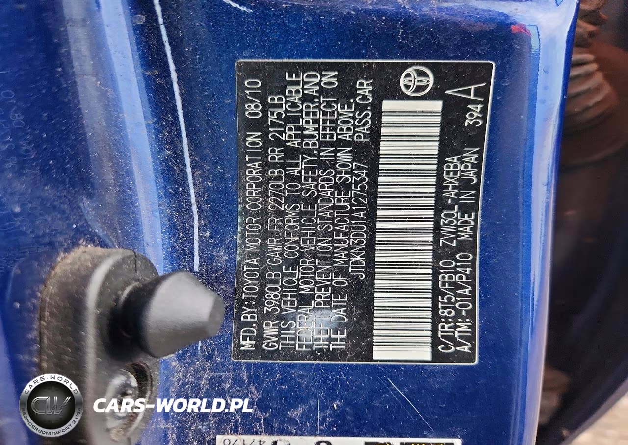 2010 Toyota Prius Iii VIN:JTDKN3DU1A1275347 - 12
