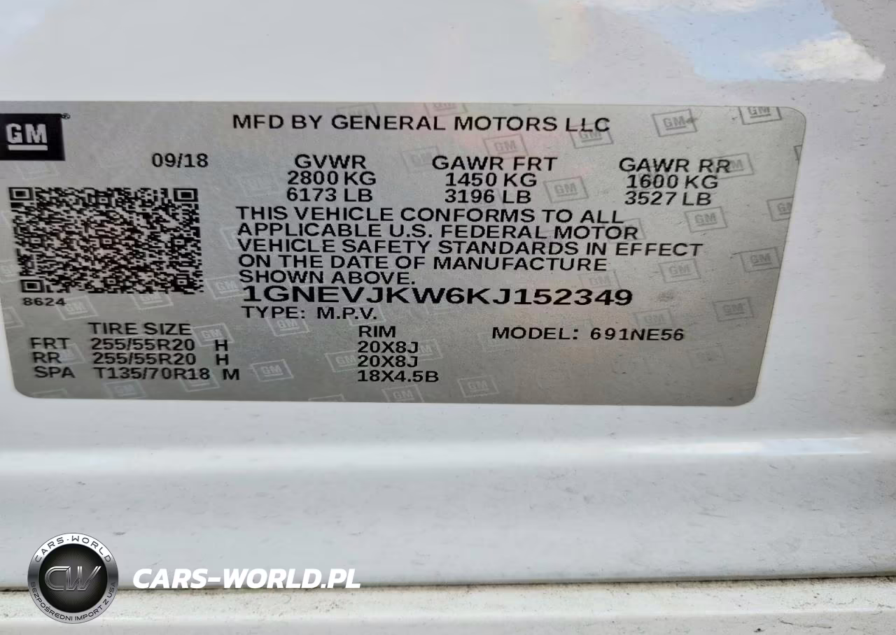 2019 Chevrolet Traverse High Country VIN:1GNEVJKW6KJ152349 - 13