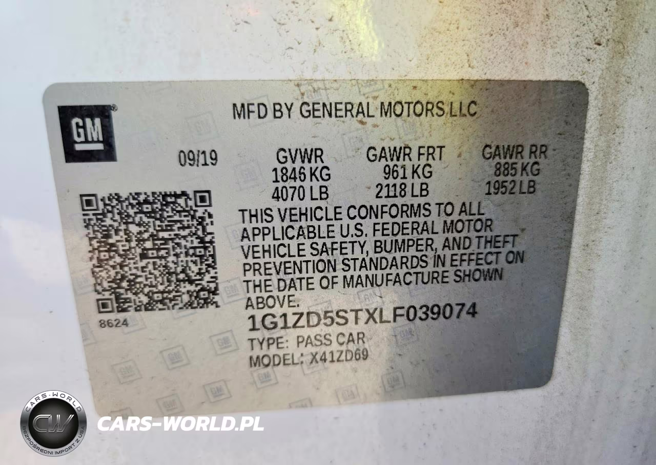 2020 Chevrolet Malibu Lt VIN:1G1ZD5STXLF039074 - 12