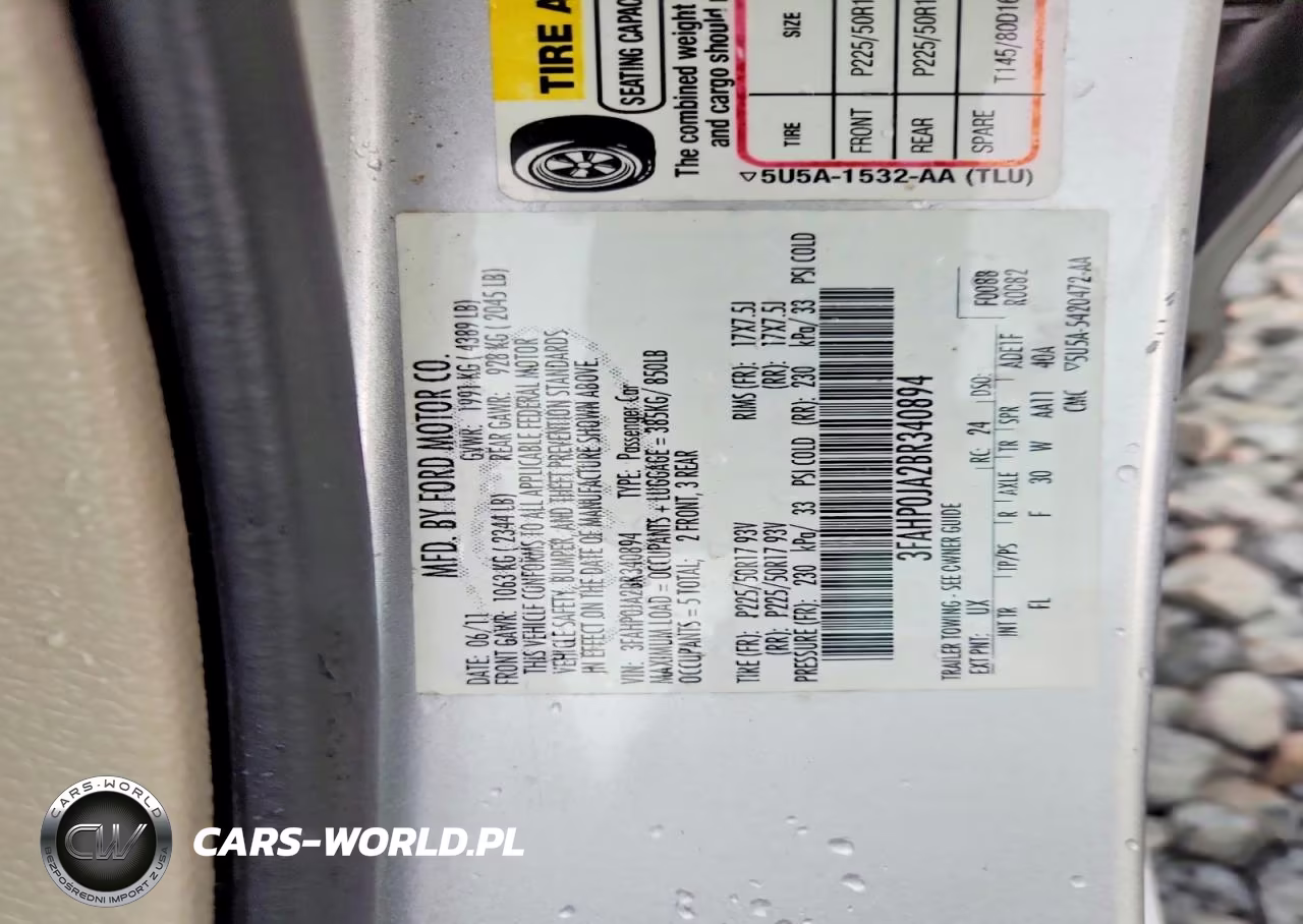 2011 Ford Fusion Sel VIN:3FAHP0JA2BR340894 - 12