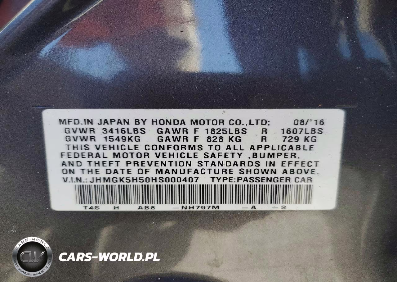 2017 Honda Fit Lx VIN:JHMGK5H50HS000407 - 12