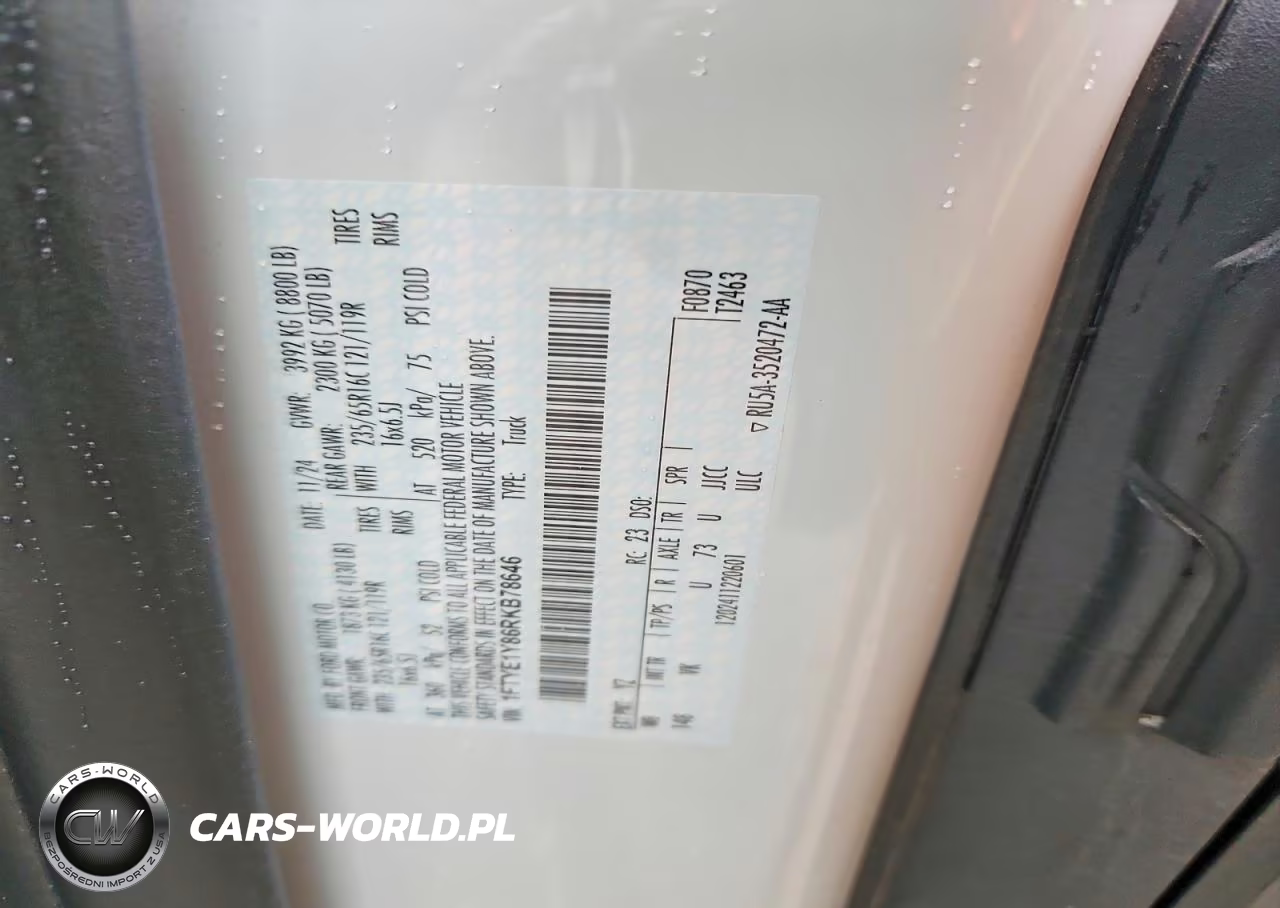 2024 Ford Transit T-150 VIN:1FTYE1Y86RKB78646 - 13