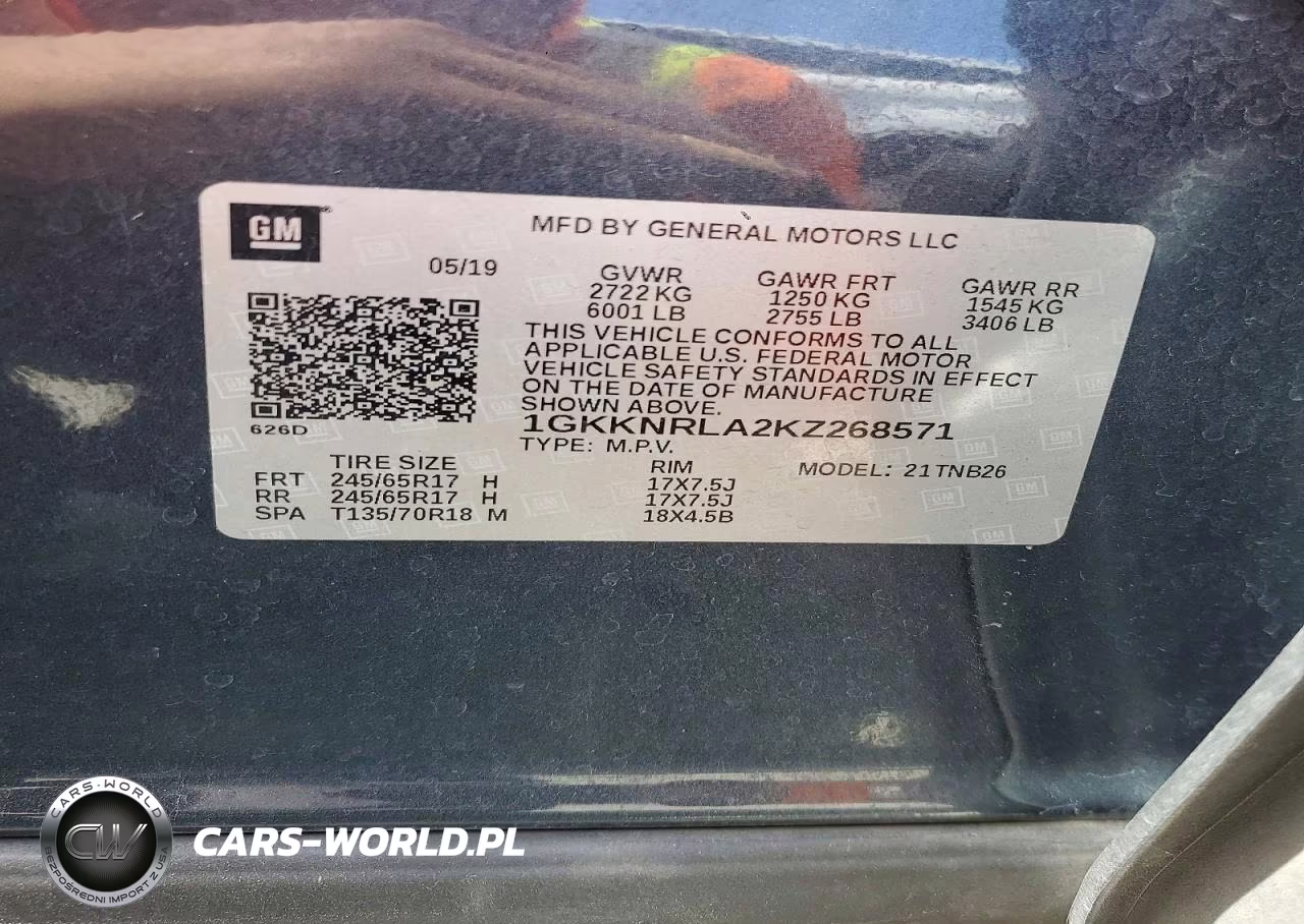 2019 GMC Acadia Sle VIN:1GKKNRLA2KZ268571 - 13