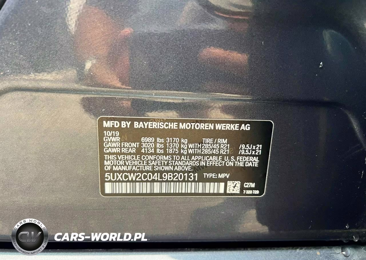 2020 BMW X7 xDrive40I VIN:5UXCW2C04L9B20131 - 10