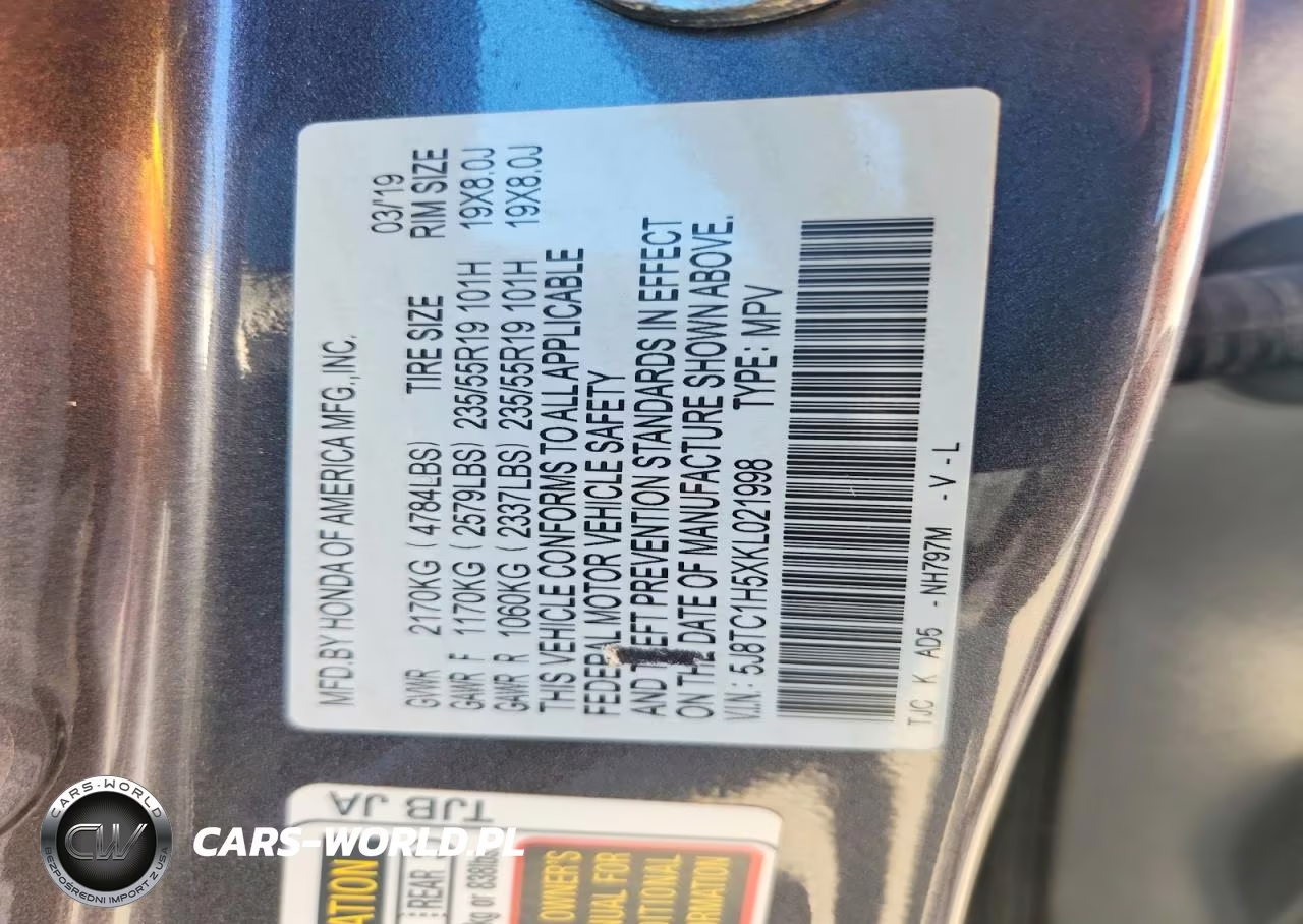 2019 Acura Rdx Technology VIN:5J8TC1H5XKL021998 - 13