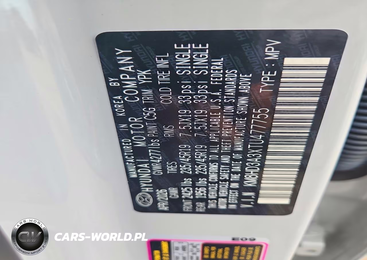 2026 Hyundai Kona Sel Premium VIN:KM8HD3A3XTU477755 - 14