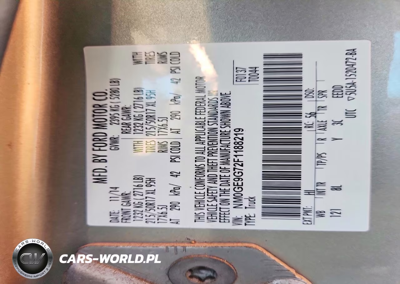 2015 Ford Transit Connect Titanium Delivery Van VIN:NM0GE9G72F1188219 - 14