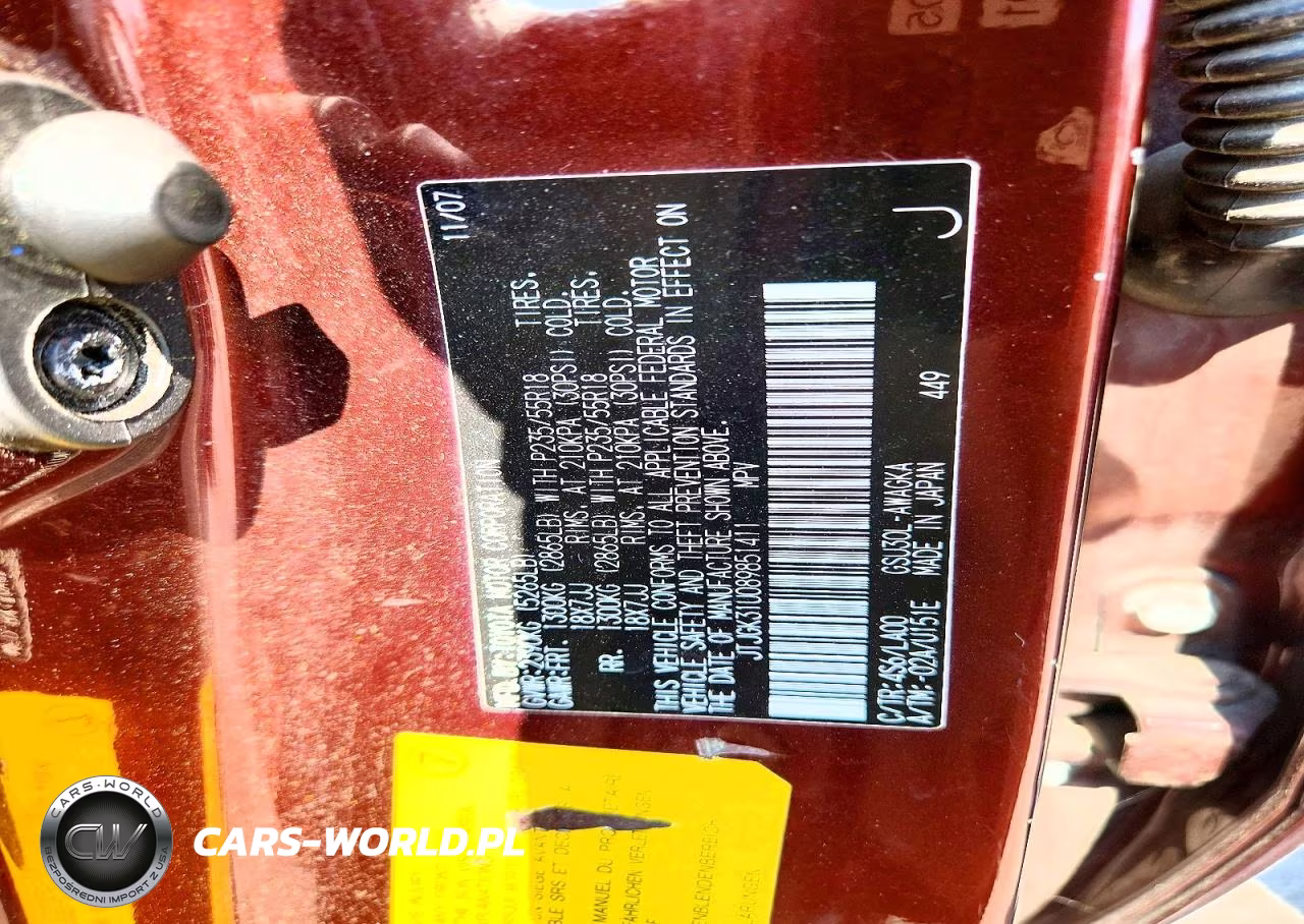 2008 Lexus Rx 350 VIN:JTJGK31U089851411 - 12