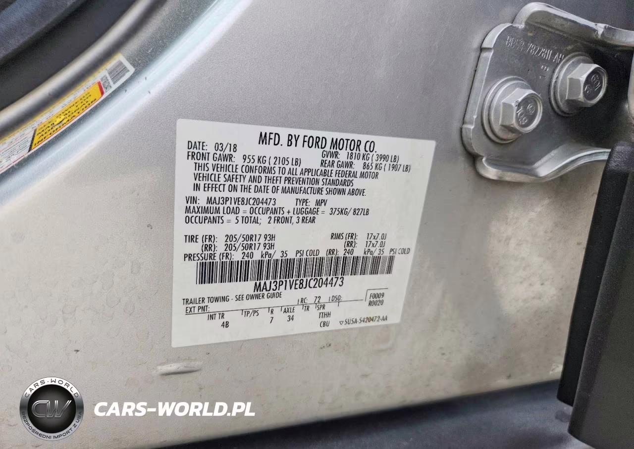 2018 Ford Ecosport Titanium VIN:MAJ3P1VE8JC204473 - 12