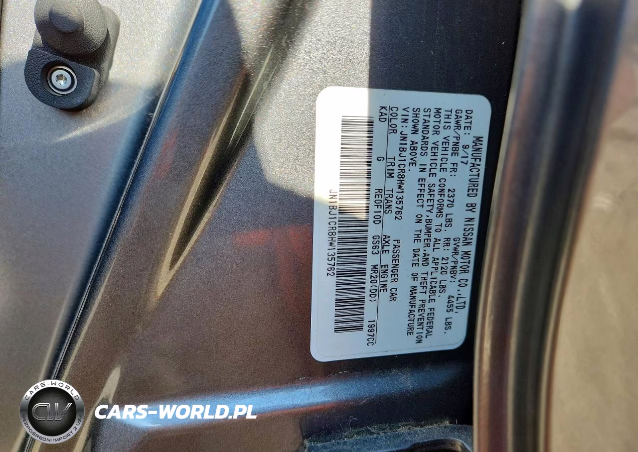 2017 Nissan Rogue Sport Sv VIN:JN1BJ1CR8HW135762 - 13