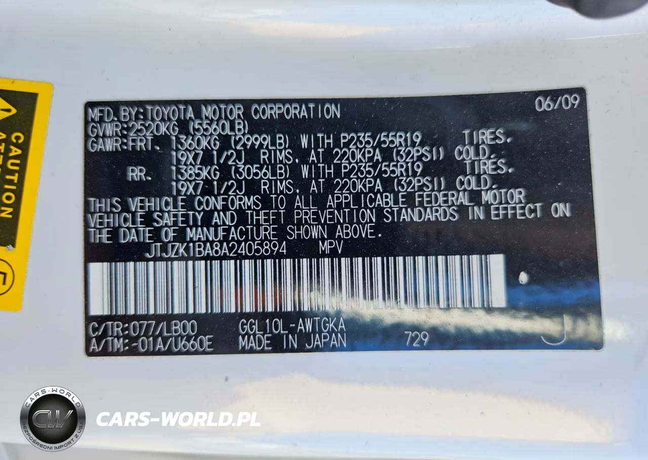 2010 Lexus Rx 350 VIN:JTJZK1BA8A2405894 - 13