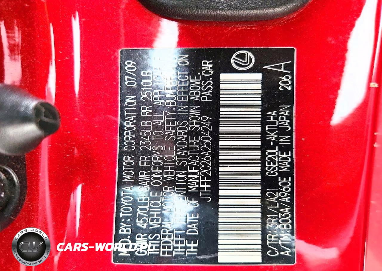 2010 Lexus Is 250C Base VIN:JTHFF2C26A2504249 - 12