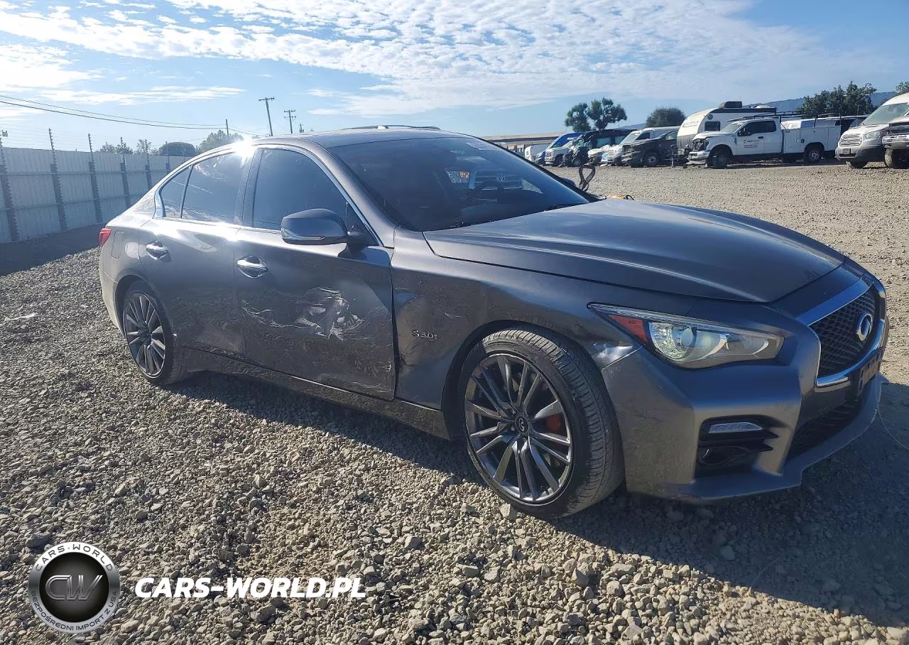 2017 Infiniti Q50 Red Sport 400 VIN:JN1FV7AR3HM871239 - 4