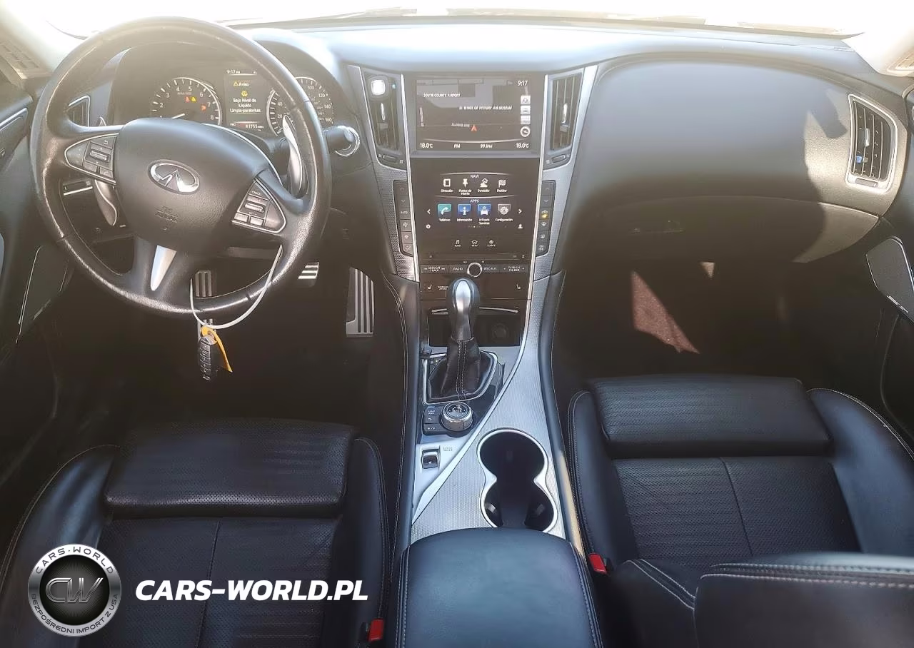 2017 Infiniti Q50 Red Sport 400 VIN:JN1FV7AR3HM871239 - 8