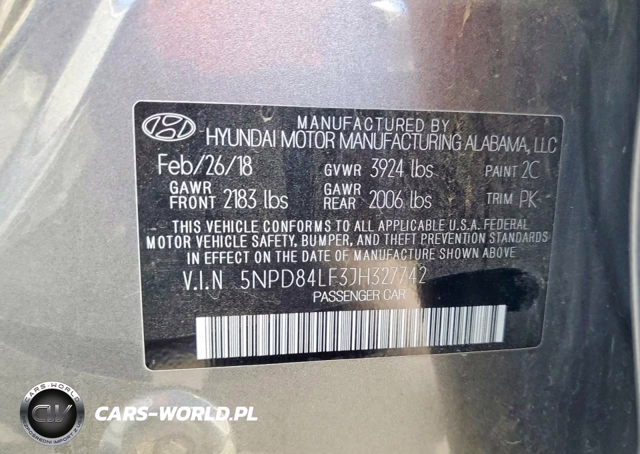 2018 Hyundai Elantra Sel VIN:5NPD84LF3JH327742 - 12