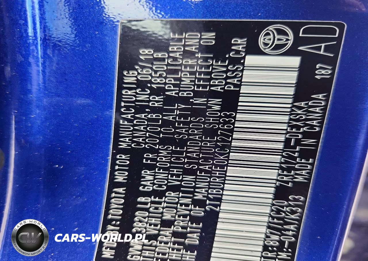 2019 Toyota Corolla Se VIN:2T1BURHE0KC127633 - 12