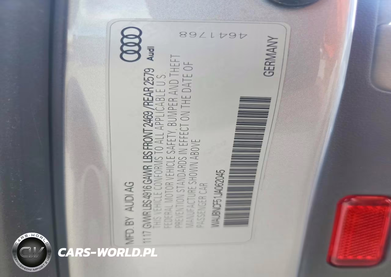 2018 Audi A5 Premium Plus VIN:WAUBNCF51JA062045 - 13