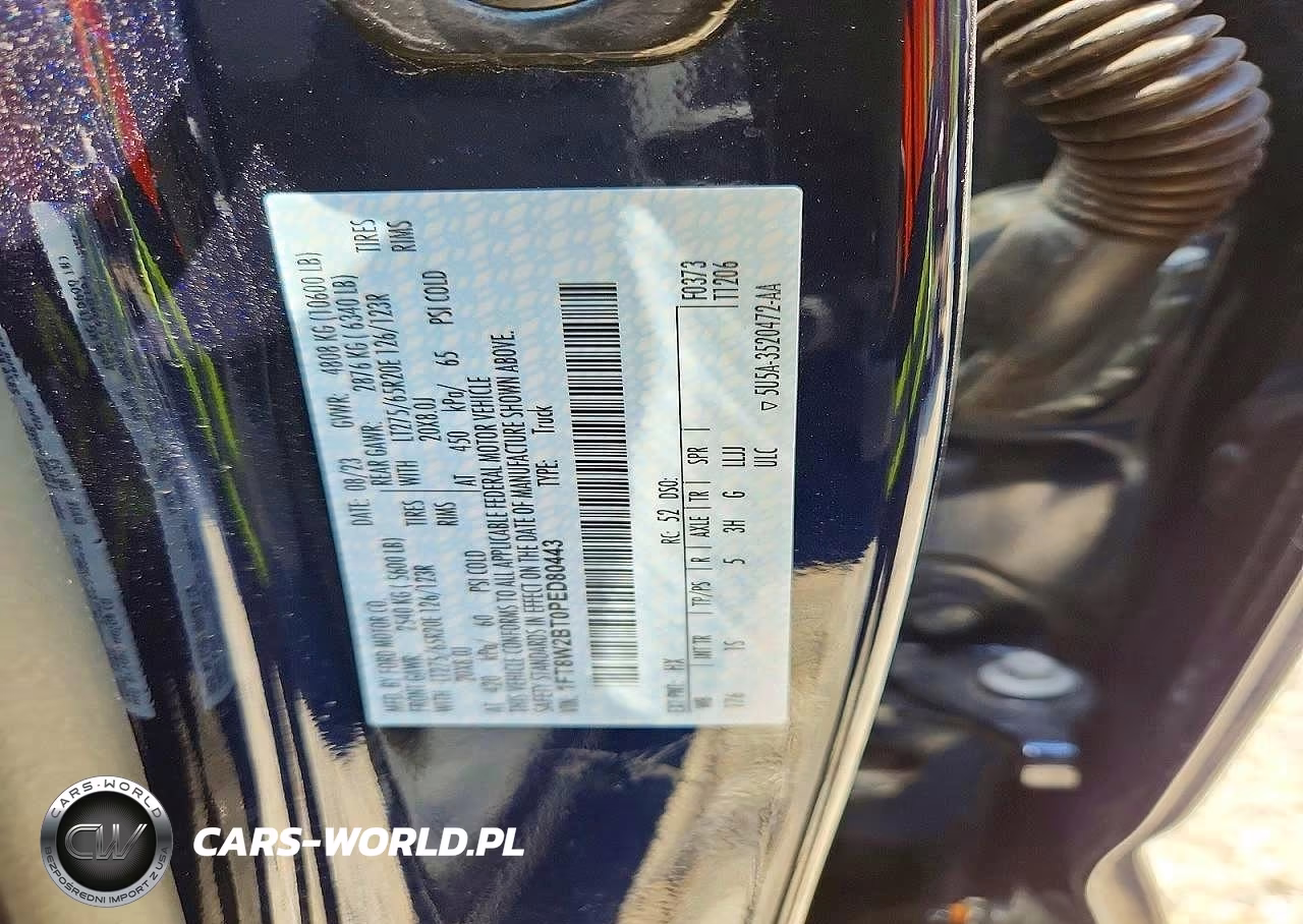 2023 Ford F250 Super Duty VIN:1FT8W2BT0PED80443 - 12