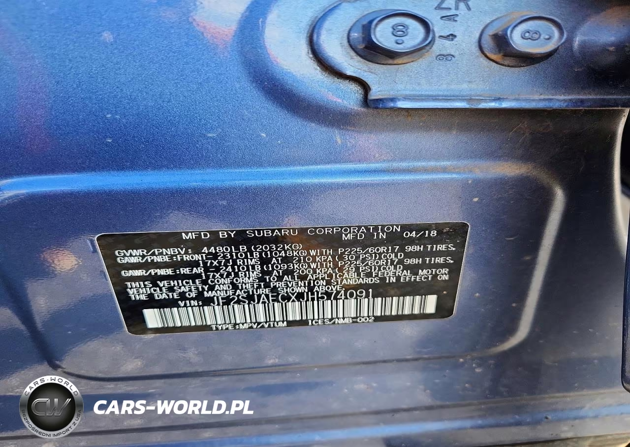 2018 Subaru Forester 2.5I Premium VIN:JF2SJAECXJH574091 - 12