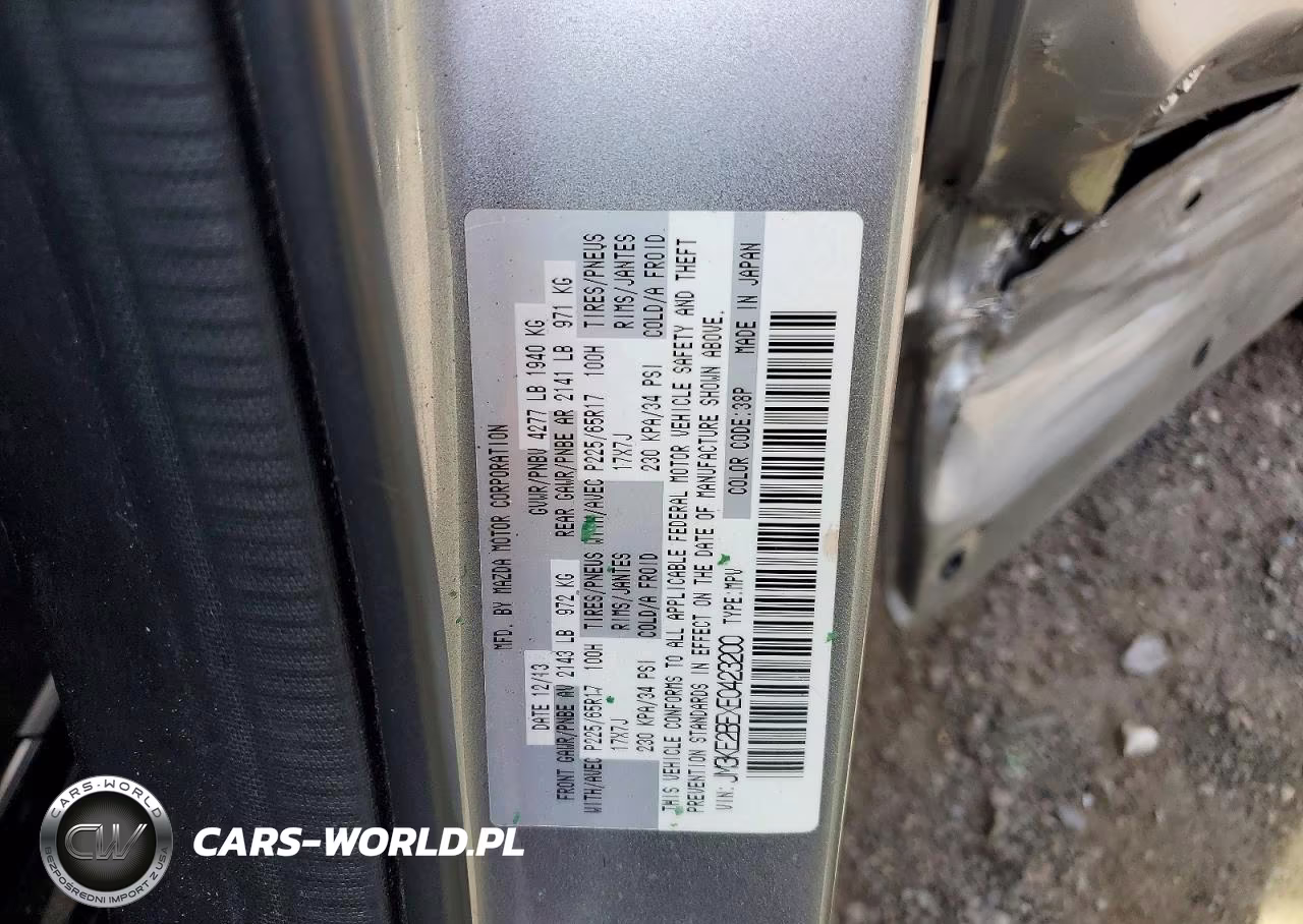 2014 Mazda Cx-5 Sport VIN:JM3KE2BEXE0423200 - 14
