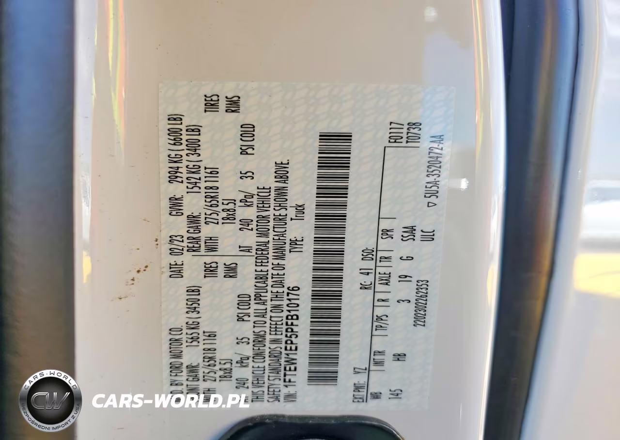 2023 Ford F150 Supercrew VIN:1FTEW1EP5PFB10176 - 12