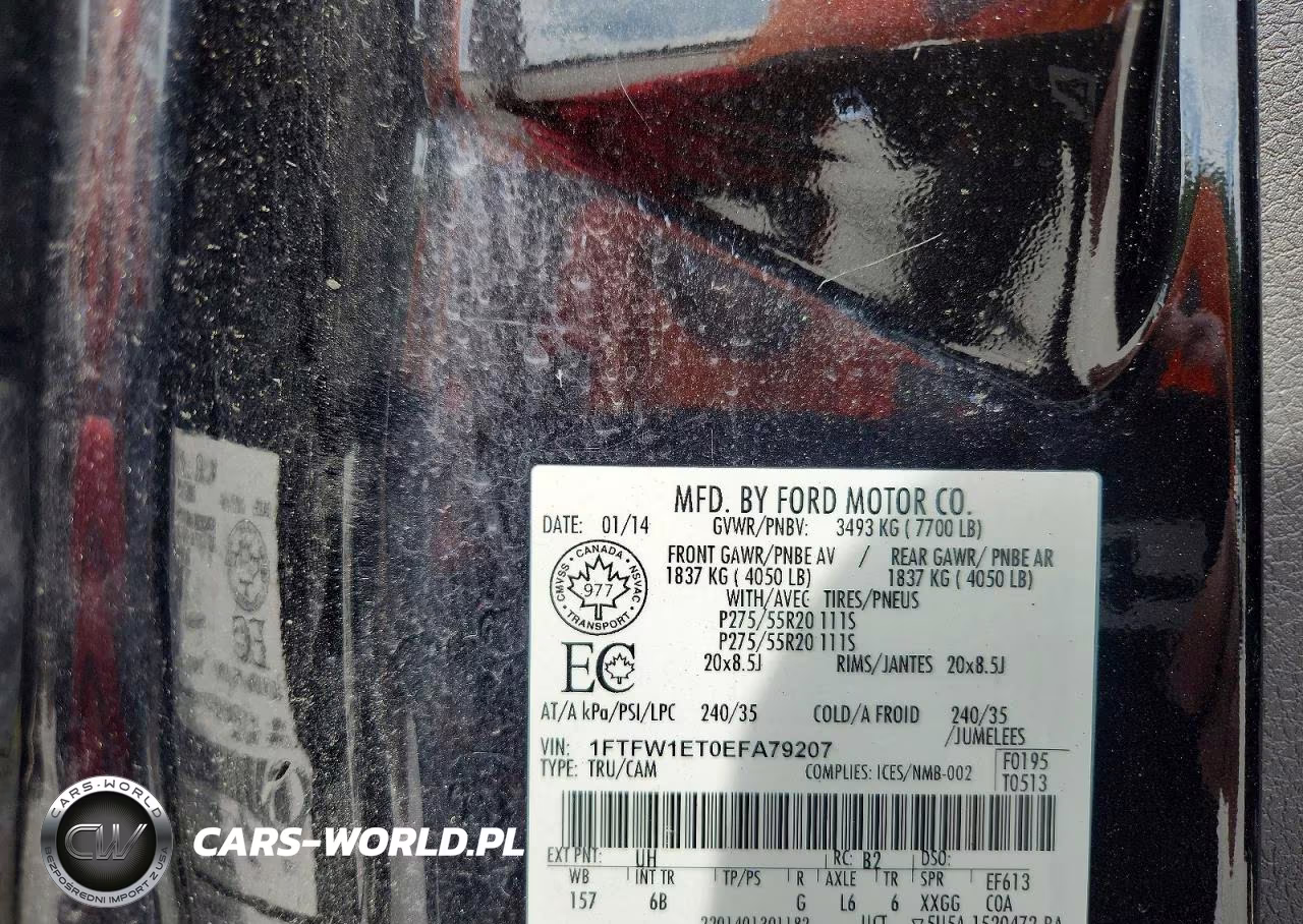 2014 Ford F150 Supercrew VIN:1FTFW1ET0EFA79207 - 12