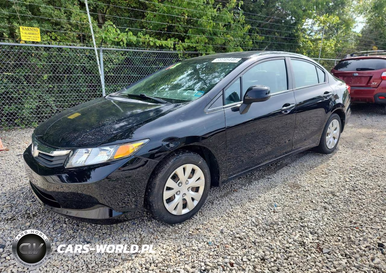 2012 Honda Civic Lx VIN:2HGFB2F59CH583334 - 1
