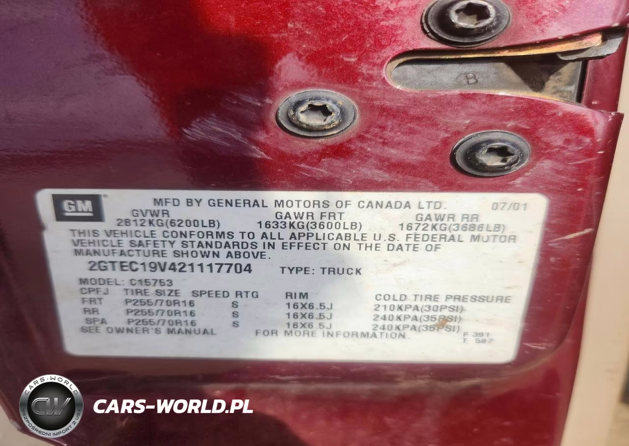2002 GMC New Sierra C1500 VIN:2GTEC19V421117704 - 12